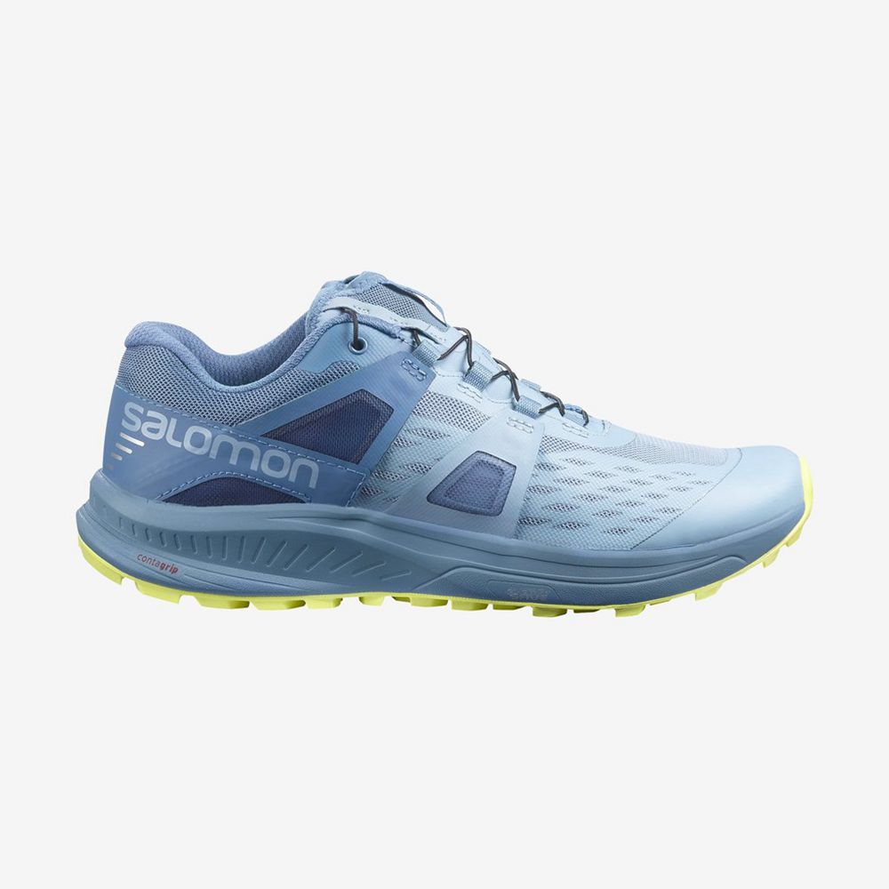 Salomon Singapore Womens Trail Running Shoes - ULTRA PRO Blue | 43612-UKDG